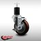 Service Caster 4'' SS Maroon Poly Swivel 1-3/4'' Expanding Stem Caster with Brake SCC-SSEX20S414-PPUB-MRN-TLB-134 - alternate 3